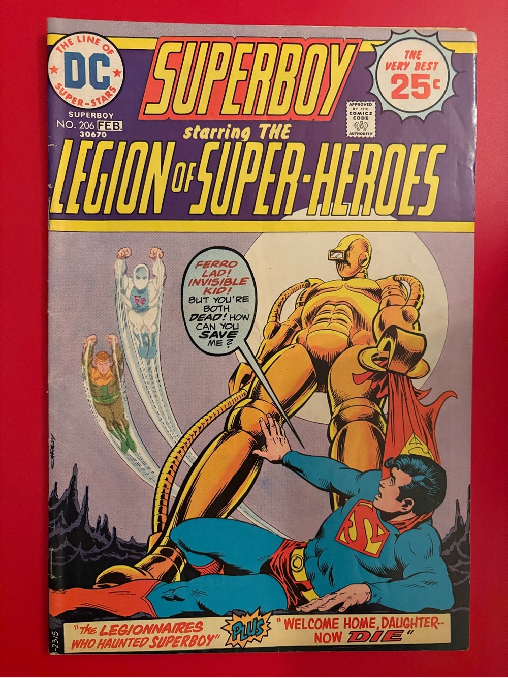 Superboy Legion of Super-Heroes #206 DC Comics (1975)